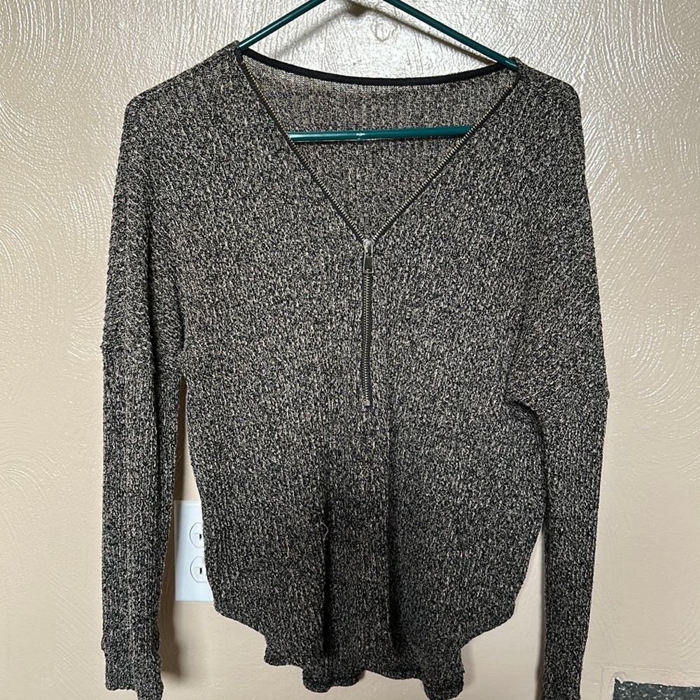 Zip front long sleeve